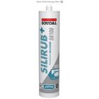 SOUDAL S8100 SILIRUB+ SANITAIR SILICONE ZILVERGRIJS 300ML