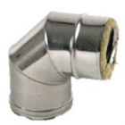 OPSINOX DUBBELWANDIGE INOX ELLEBOOG 90° DIA 80MM