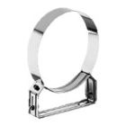 OPSINOX DUBBELWANDIGE INOX MUURBEVESTIGING MET BEUGEL DIA 80MM