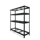 ETAGERE BOIS METAL CLIPSABLE AR SHELVING. 200X170X60 CM. 4 NIV. 600KG/NIVEAU. GRIS ANTHRACITE.