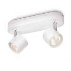 PHILIPS MYLIVING LED STAR PLAFONDSPOT WIT 2X4.5W