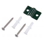 MUURBEVESTIGING DRAADPANEEL ZWART 4ST