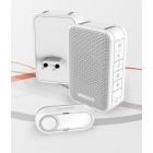 HONEYWELL SONNETTE ENFICABLE ET PORTABLE SANS FIL AVEC BOUTON BLANC