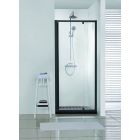 PORTE DE DOUCHE NALA VERT/NOIR 82-92X200CM