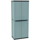 ARMOIRE JLINE 368 GRIS/NOIR 68X37.5X163.5CM