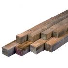 HOUTEN PAAL VIERKANT GESCHAAFD GRENEN 270CM - 68X68MM