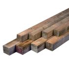 HOUTEN PAAL VIERKANT GESCHAAFD GRENEN 180CM - 88X88MM