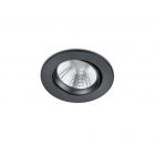 TRIO PAMIR SPOT ENCASTRABLE ROND NOIR MAT