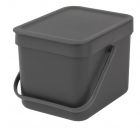 BRABANTIA SORT & GO AFVALEMMER 6L GRIJS