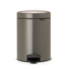 BRABANTIA NEWICON POUBELLE À PEDALE 5L AVEC SEAU INTERIEUR SYNTHETIQUE