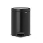 BRABANTIA NEWICON POUBELLE À PEDALE 5L AVEC SEAU INTERIEUR SYNTHETIQUE