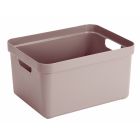 BOITE DE RANGEMENT SIGMA HOME 32L ROSE