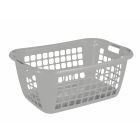 BASIC PANIER A LINGE 65CM GRIS ARGENT