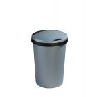 TWINGA POUBELLE 45L COUVERCLE METALLIQUE/NOIR