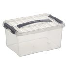 SUNWARE Q-LINE BOX 6L TRANSPARENT/METAL