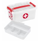 Q-LINE FIRST AID MULTIBOX 6L BLANC/TRANSP/ROUGE