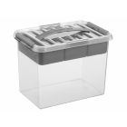 SUNWARE Q-LINE MULTIBOX 9L TRANSPARENT/METAL