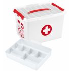 Q-LINE FIRST AID MULTIBOX 22L BLANC/TRANSP/ROUGE