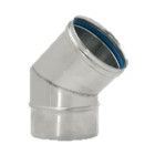 OPSINOX ENKELWANDIGE INOX ELLEBOOG 45° DIA 80MM