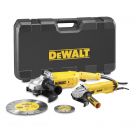 DEWALT SET MEULEUSE D'ANGLE 230MM+MEULEUSE 125MM DWE492SDT