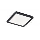 TRIO CAMILLUS PLAFONNIER NOIR INCL 1X SMD 16W CARRÉ 30x30x3 cm