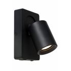 LUCIDE NIGEL - APPLIQUE MURALE - LED DIMMABLE - GU10 - 1X5W 3000K - USB - NOIR