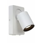 LUCIDE NIGEL - APPLIQUE MURALE - LED DIMMABLE - GU10 - 1X5W 3000K - USB - BLANC