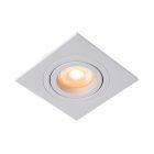LUCIDE TUBE - INBOUWSPOT VIERKANT - 1XGU10 - WIT