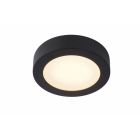 LUCIDE BRICE-LED - PLAFONNIÈRE SALLE DE BAINS - DIA 18CM - LED DIMMABLE - 1X12W 3000K - IP44 - NOIR