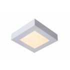 LUCIDE BRICE-LED - PLAFONNIÈRE SALLE DE BAINS - LED DIMMABLE - 1X15W 3000K - IP44 - BLANC