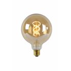 LUCIDE G125 - AMPOULE FILAMENT - DIA 12,5CM - LED DIMMABLE - E27 - 1X5W 2200K - AMBRE