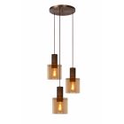 LUCIDE TOLEDO - SUSPENSION - 3XE27 - AMBRE