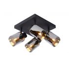 LUCIDE ALION - PLAFONDSPOT - 4XE14 - ZWART