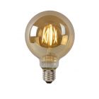 LUCIDE G95 - FILAMENT LAMP - DIA 9,5 CM - LED DIMB. - E27 - 1X5W 2700K - AMBER