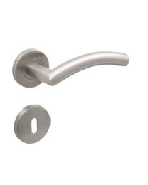 DEURKLINK ECO MILA INOX ROSAS SLEUTEL - set