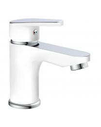 SCHUTTE ALASKA MITIGEUR LAVABO BLANC-CHROME