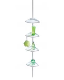 WENKO DOUCHEREK TELESCOPISCH COMPACT WIT