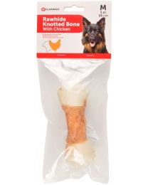 FLAMINGO GEKNOOPT BEEN KIP 15CM