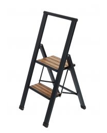 WENKO ALU-DESIGN ESCABEAU 2 STEPS NOIR