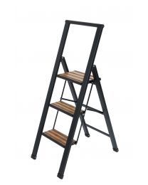 WENKO ALU-DESIGN ESCABEAU 3 STEPS NOIR