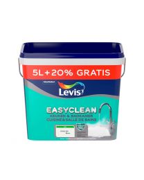 LEVIS EASYCLEAN PEINTURE CUISINE-SALLE DE BAINS BLANC 5+1L