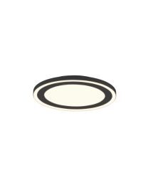 TRIO CARUS PLAFONNIER LED 16W NOIR ROND