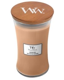 WOODWICK BOUGIE PARFUMEE GOLDEN MILK LARGE CANDLE