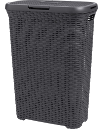 KETER STYLE WASMAND MET DEKSEL 40L 447X265X615MM ANTRACIET