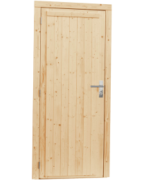 VUREN ENKELE DICHTE DEUR LINKSDR 90X201CM INCL KOZIJN