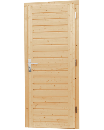 VUREN ENKELE DICHTE OPDEKDEUR 5PUNTS RECHTSDR 90X201CM