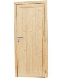 VUREN ENKELE DICHTE DEUR RECHTSDR 90X201CM INCL KOZIJN