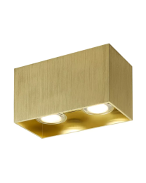 FANTASIA BABAR PLAFONDLICHT GOUD VIERKANT 2XGU10 MAX 50W