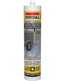 SOUDAL NATUURSTEEN SILICONE TRANSPARANT 290ML