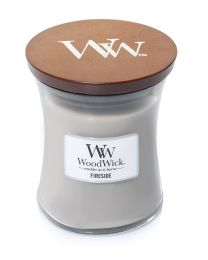 WOODWICK BOUGIE PARFUMEE FIRESIDE MEDIUM CANDLE